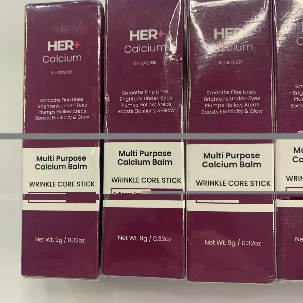 NEW! 5x Her+ Calcium Multi-Purpose Balm Wrinkle Stick K-Beauty Exp 2/29
